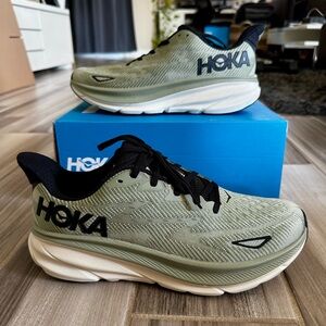 Hoka One One Clifton 9 Men's Running Shoes - Forest Green 1127895 SSFR